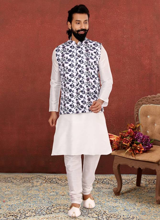 Vastra Swarg Festive Wear Wholesale Kurta Pajama With Jacket Mens Collection